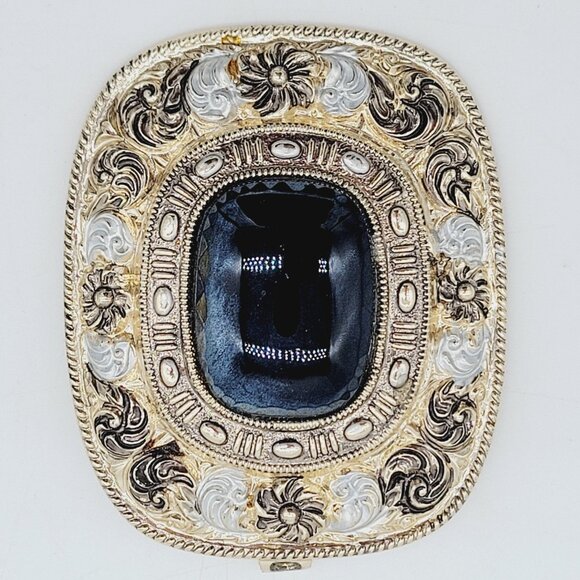 Vintage Germany Aluminum Pendant & Clip On Earrings Set Blonde Gold Tone - Picture 7 of 9